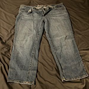 Eddy Bauer boyfriend crop jeans size 18